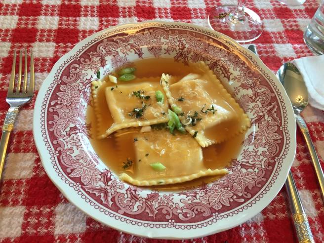lobster:shrimp ravioli